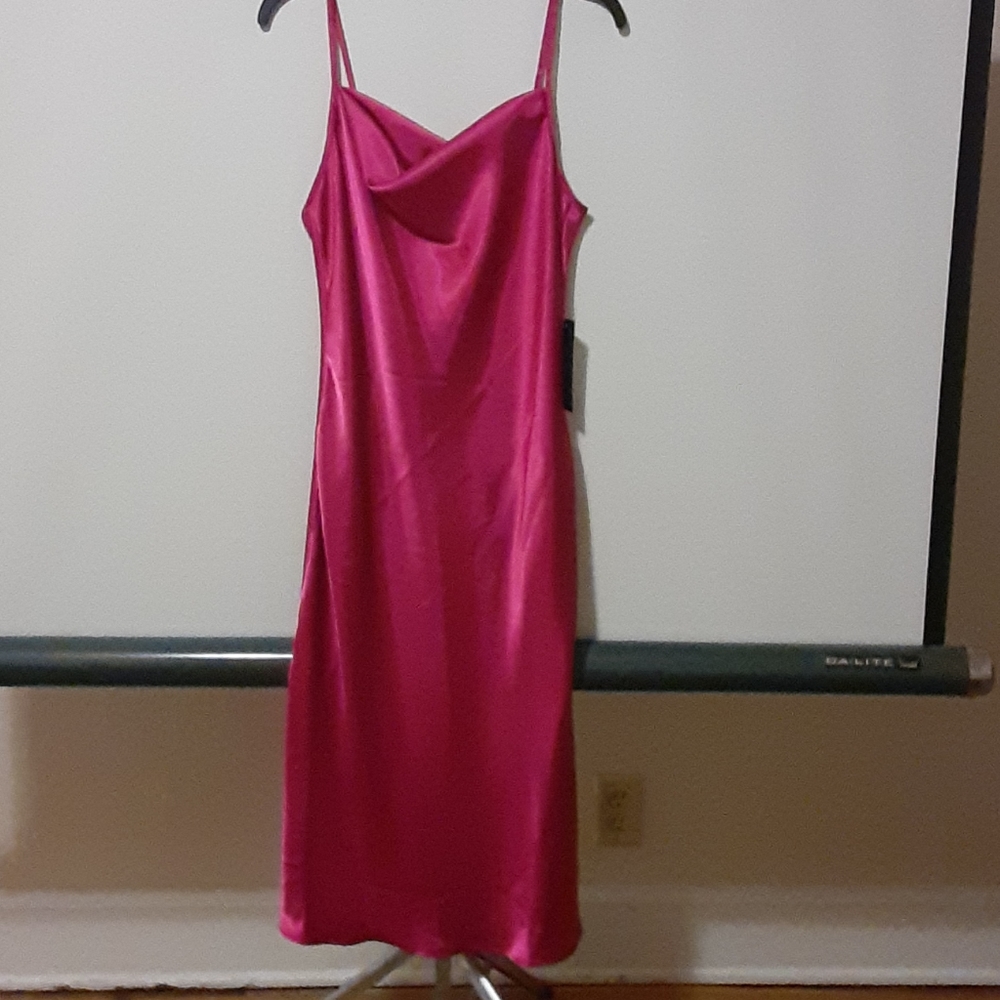 Satin slip dress